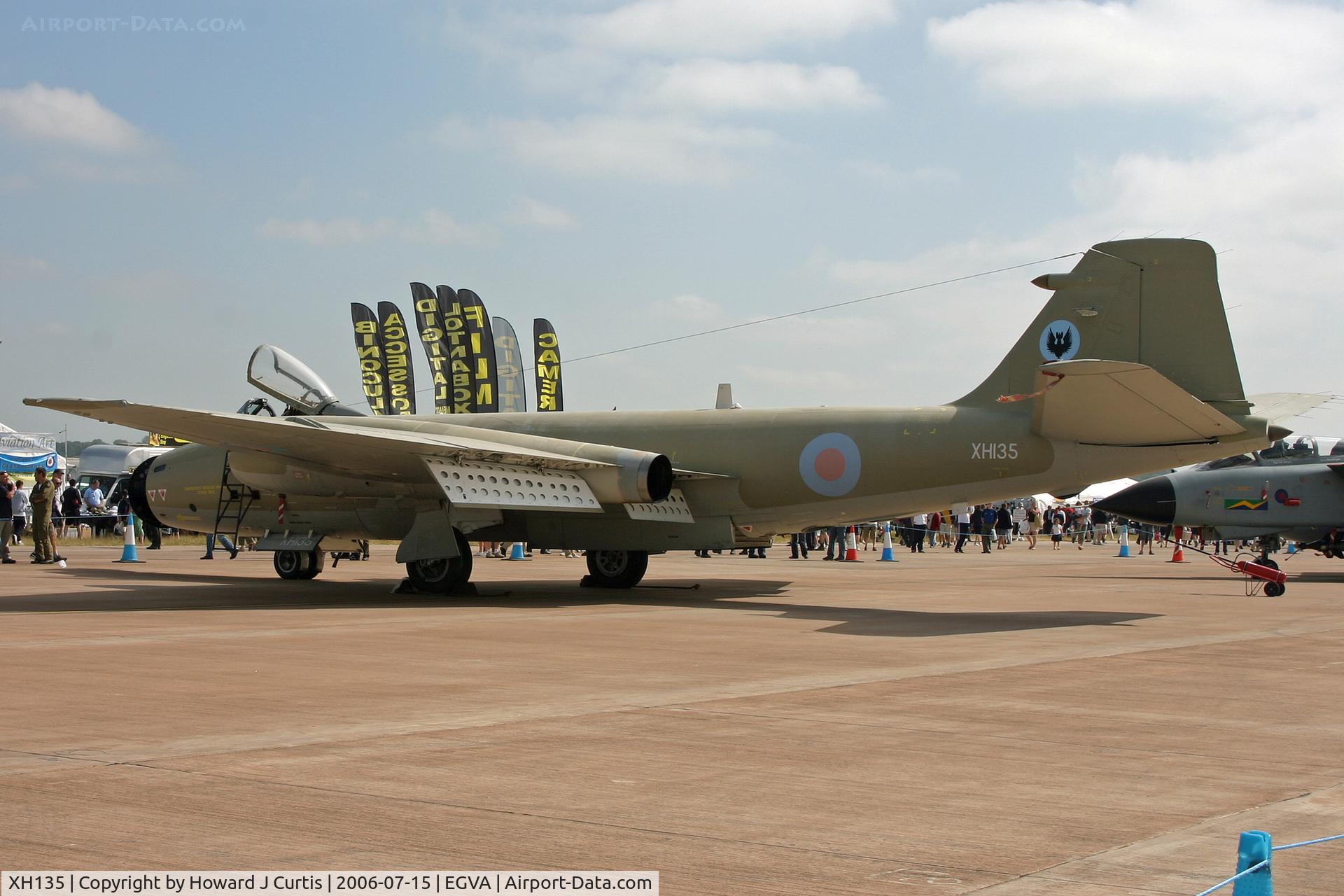 XH135, 1959 English Electric Canberra PR.9 C/N SH1725, RIAT 2006; on static display.  39(R) Squadron, one of a pair here for the last time before retirement.