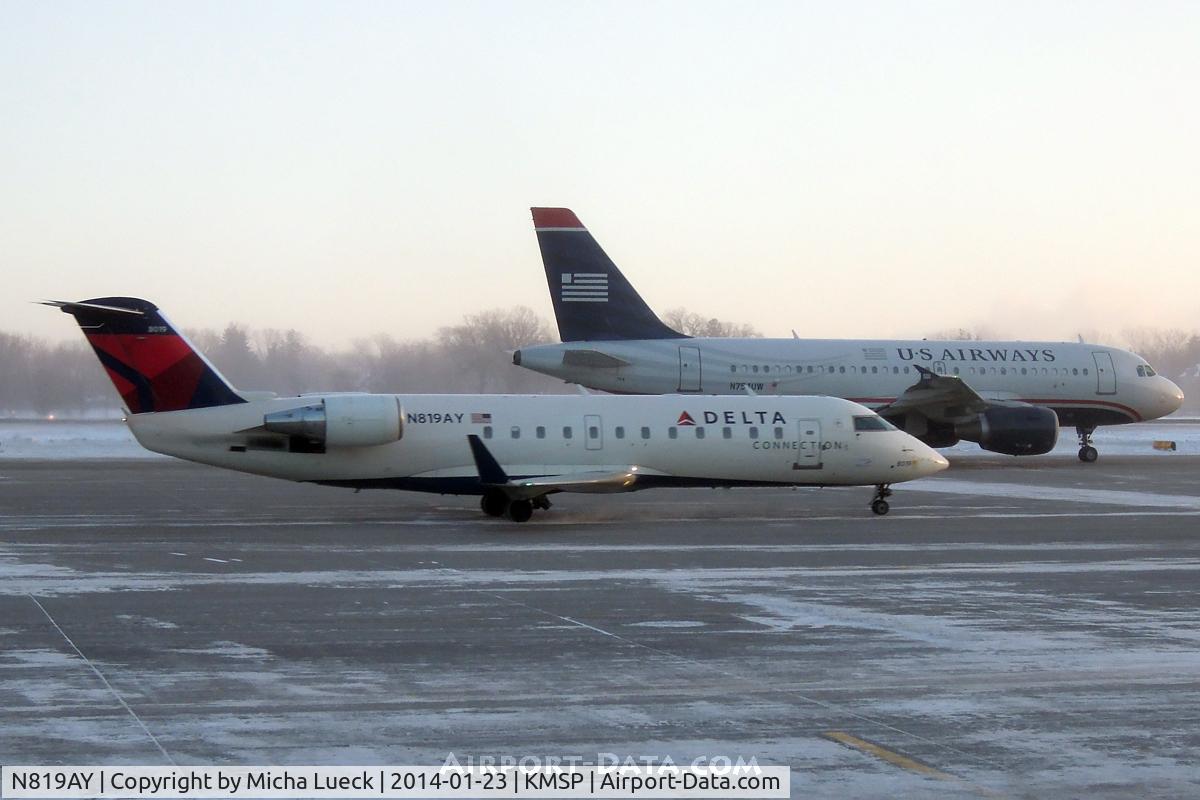 N819AY, 2005 Bombardier CRJ-200LR (CL-600-2B19) C/N 8019, At Minneapolis - St Paul