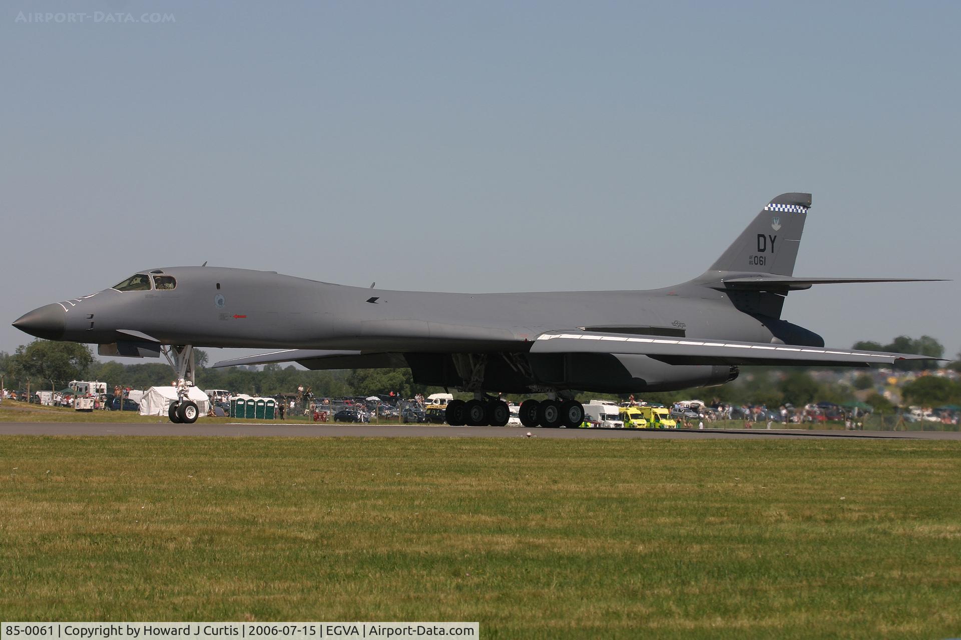 85-0061, 1985 Rockwell B-1B Lancer C/N 21, RIAT 2006.