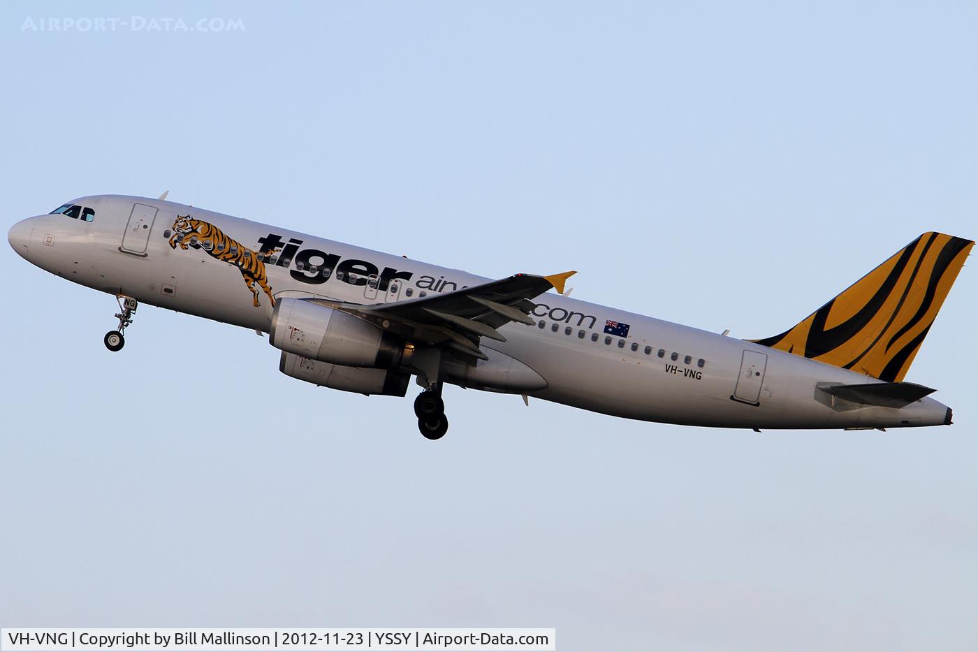 VH-VNG, 2008 Airbus A320-232 C/N 3674, AWAY FROM 16R