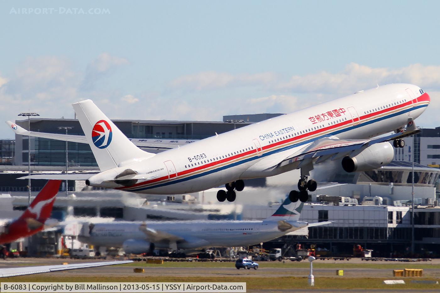 B-6083, 2007 Airbus A330-343X C/N 830, AWAY FROM 34L