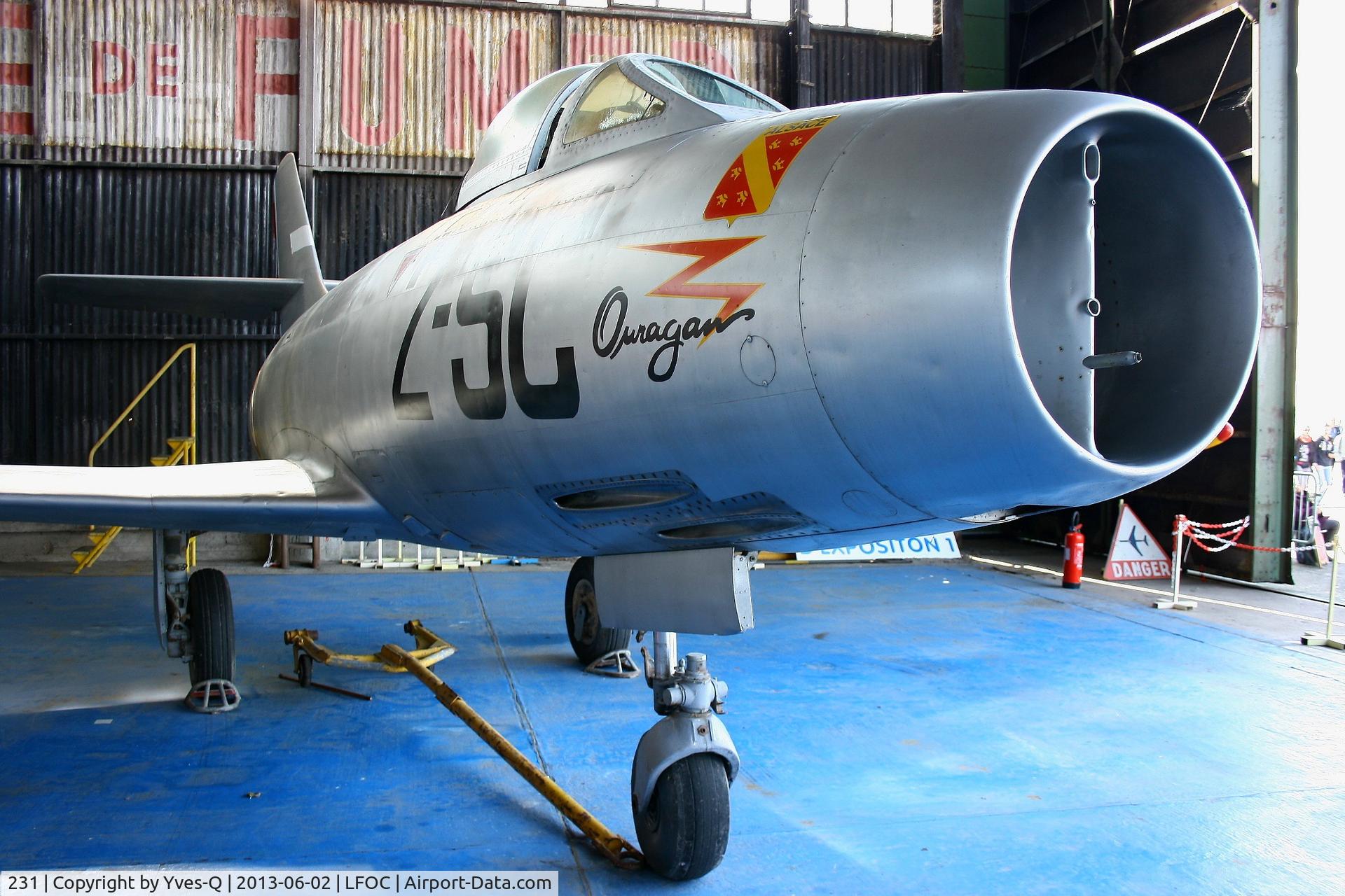 231, Dassault MD-450 Ouragan C/N 231, Dassault MD-450 Ouragan, Canopée Museum Châteaudun Air Base 279 (LFOC) Open day 2013