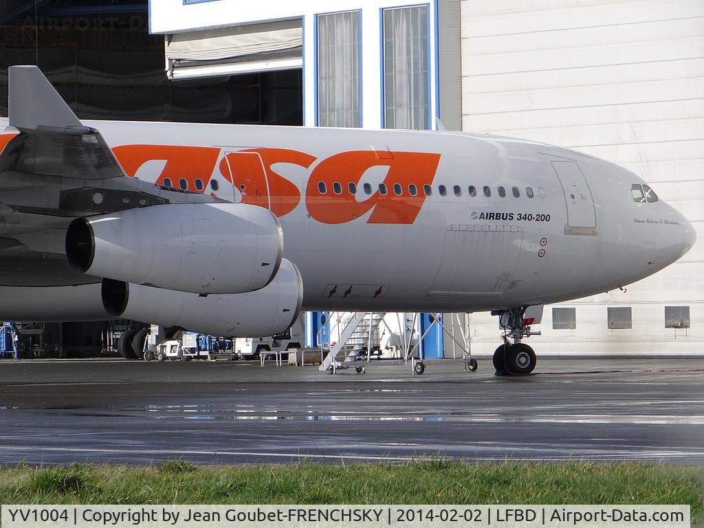 YV1004, 1993 Airbus A340-211 C/N 031, Conviasa wfu stored BOD Aug 2013