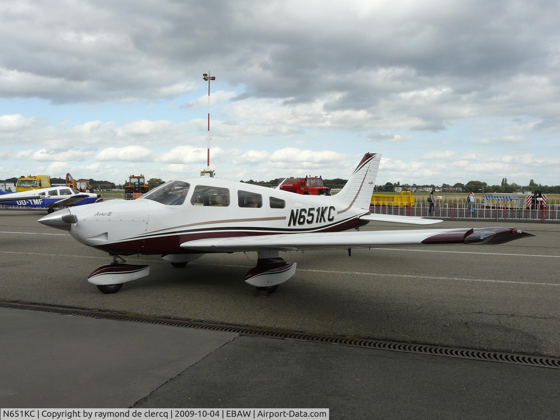 N651KC, 2007 Piper PA-28-181 C/N 2843651, Open Door Antwerp  4-10-2009