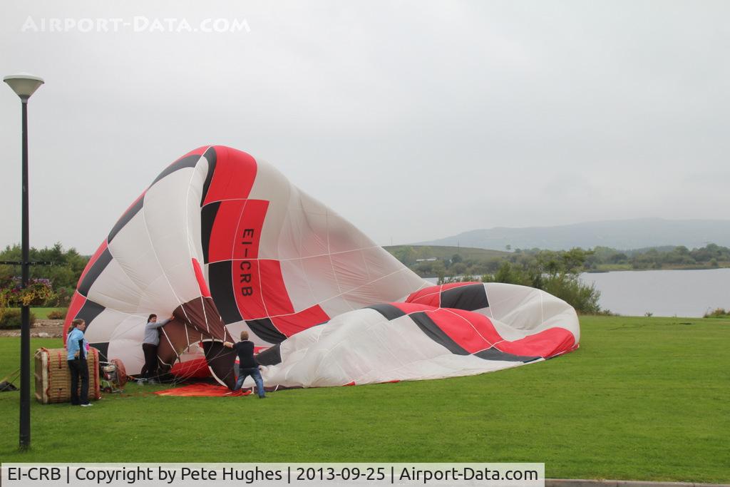EI-CRB, Lindsrtand Balloons Ltd LBL 90A C/N 550, EI-CRB LBL-90 in gusty conditions at the 2013 Irish Hot Air Balloon Championships, Drumshanbo