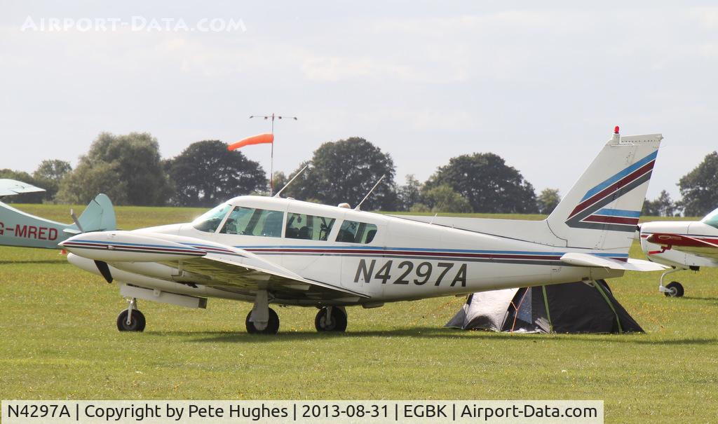 N4297A, 1971 Piper PA-39 Twin Comanche C/R C/N 39-114, N4297A Twin Comanche at the LAA Rally 2013 at Sywell