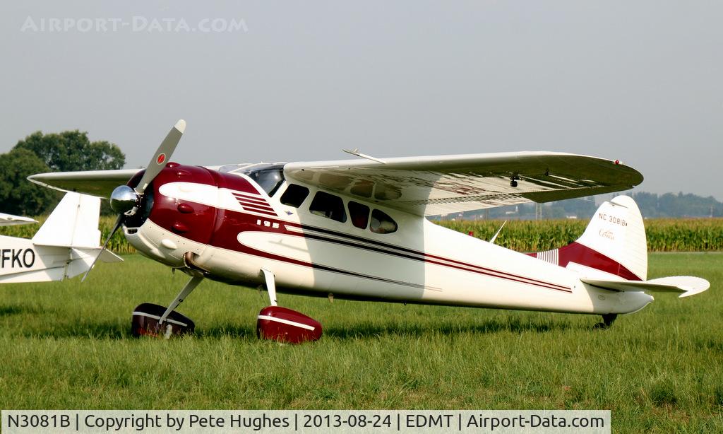 N3081B, 1952 Cessna 195B Businessliner C/N 7966, NC3081B Cessna 195 at Tankosh 2013
