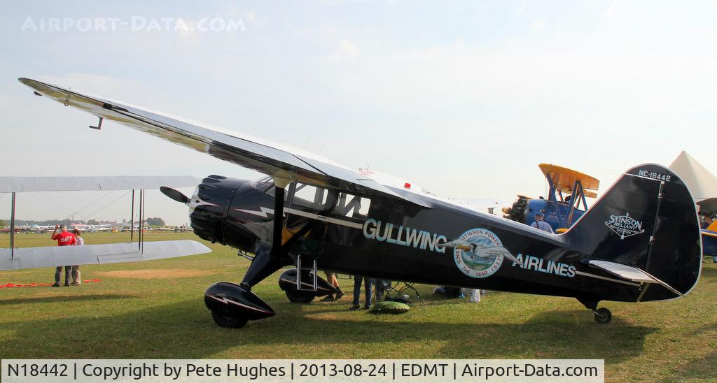 N18442, 1937 Stinson SR-9C Reliant C/N 5354, NC18442 Stinson SR9 Reliant at Tankosh 2013