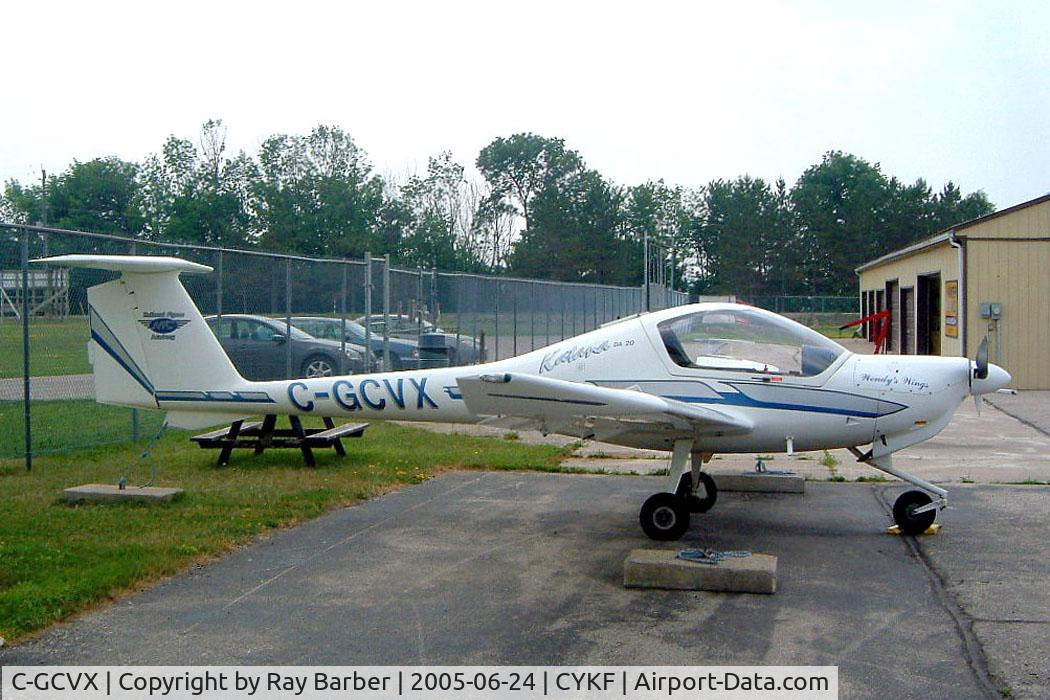 C-GCVX, 1997 Diamond DA-20A-1 Katana C/N 10296, Diamond DA 20-A1 Katana [10296] Kitchener-Waterloo Regional 24/06/2005