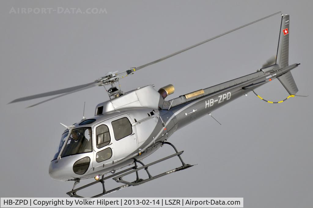 HB-ZPD, 2012 Aérospatiale AS-350B-3 Ecureuil C/N 7515, at St. Gallen