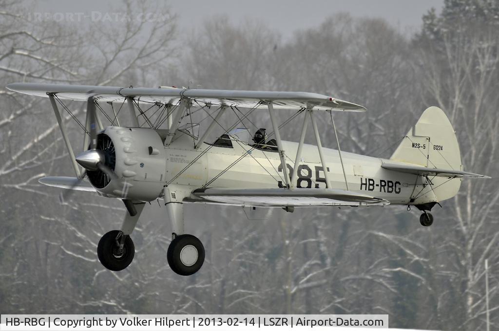 HB-RBG, 1940 Boeing PT-13D Kaydet (E75) C/N 75-5346, at ach