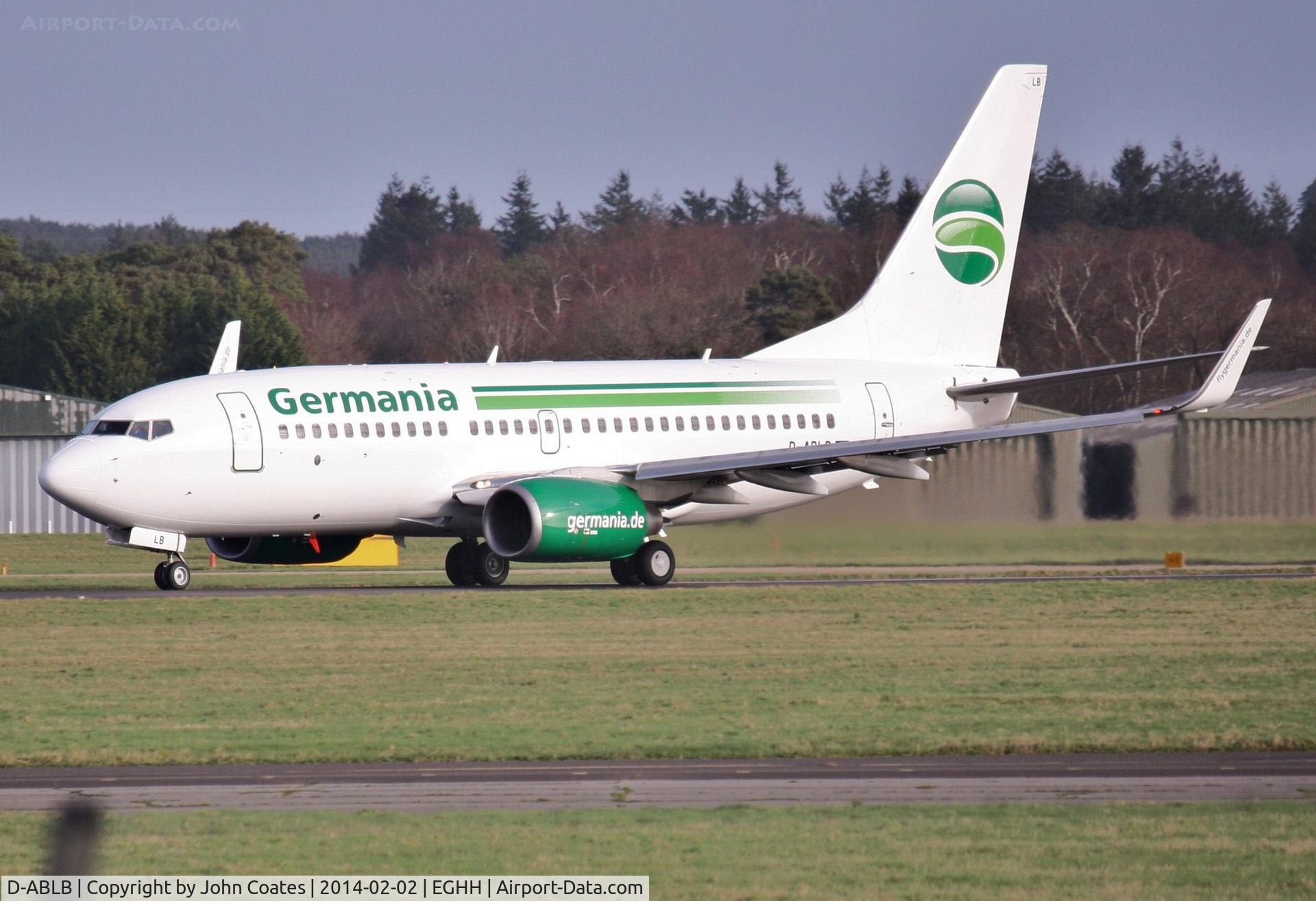 D-ABLB, 2008 Boeing 737-76J C/N 36115, Departing to Tromso off runway 26