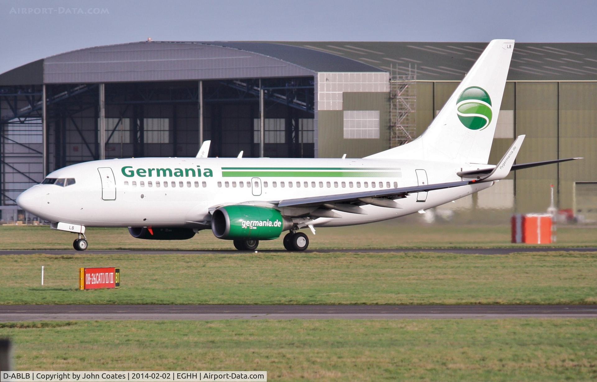 D-ABLB, 2008 Boeing 737-76J C/N 36115, Rotating off 26...recently painted in Germania c/s but still with Air Berlin reg.