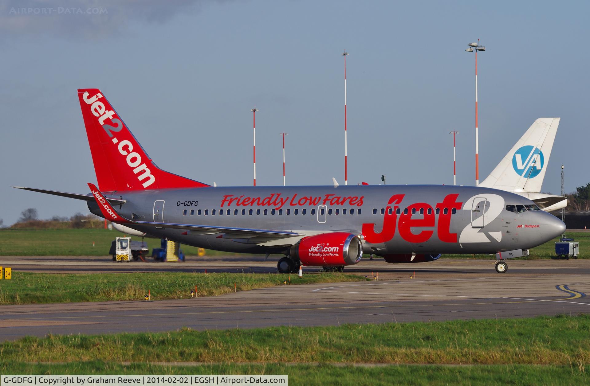 G-GDFG, 1997 Boeing 737-36Q C/N 28658, Now fitted with wing-lets.