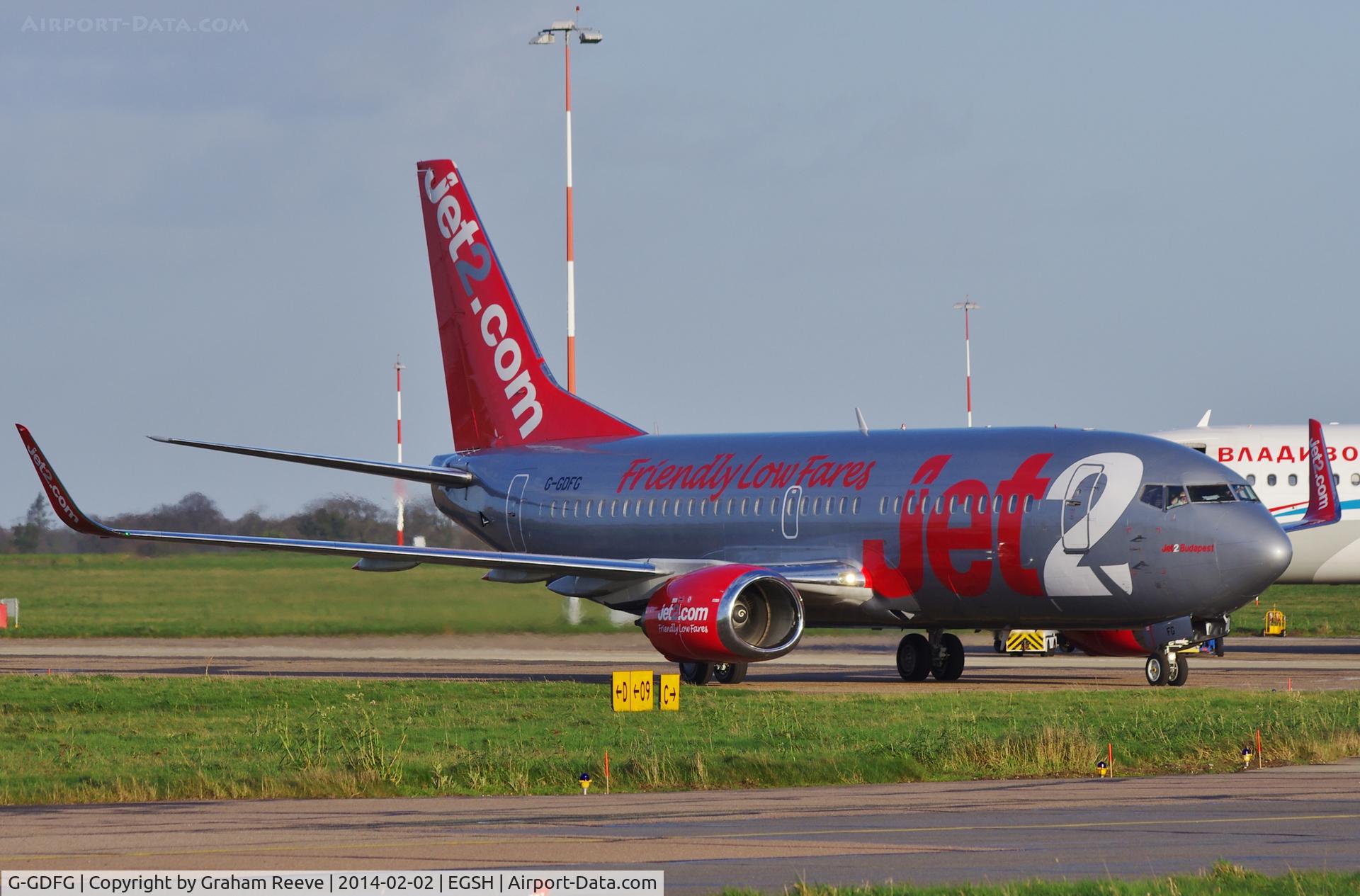 G-GDFG, 1997 Boeing 737-36Q C/N 28658, Now fitted with wing-lets.