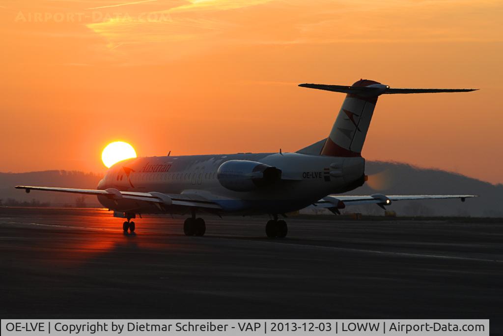 OE-LVE, 1994 Fokker 100 (F-28-0100) C/N 11499, Austrian Airlines Fokker 100