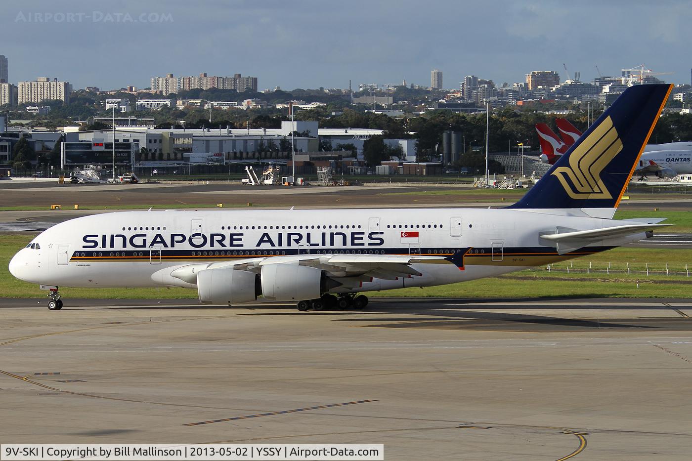 9V-SKI, 2009 Airbus A380-841 C/N 034, TAXI TO 16R