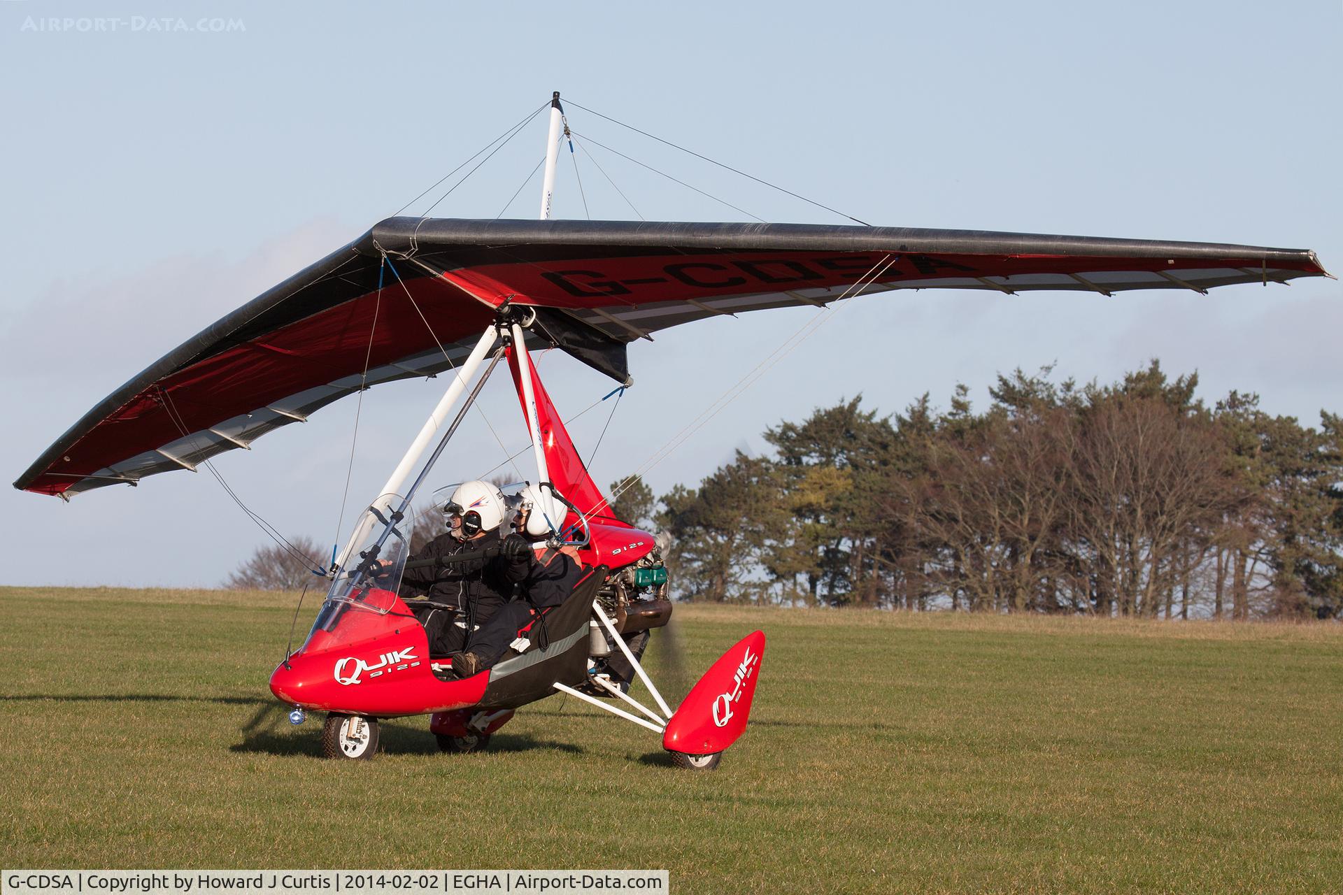 G-CDSA, 2005 P&M Aviation Pegasus Quik C/N 8144, Visiting from Old Sarum.