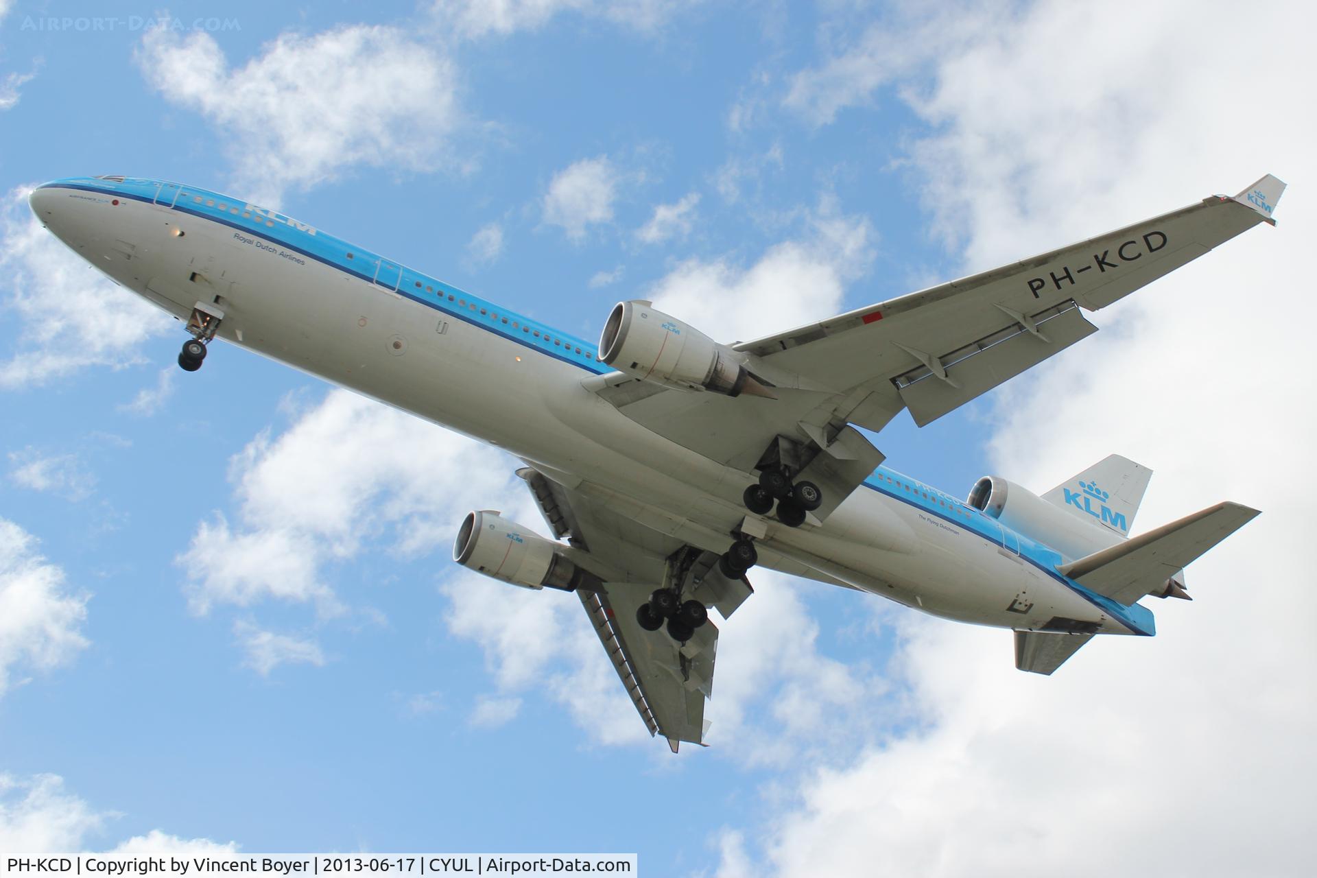 PH-KCD, 1994 McDonnell Douglas MD-11 C/N 48558, Landing at YUL on runway 24R.