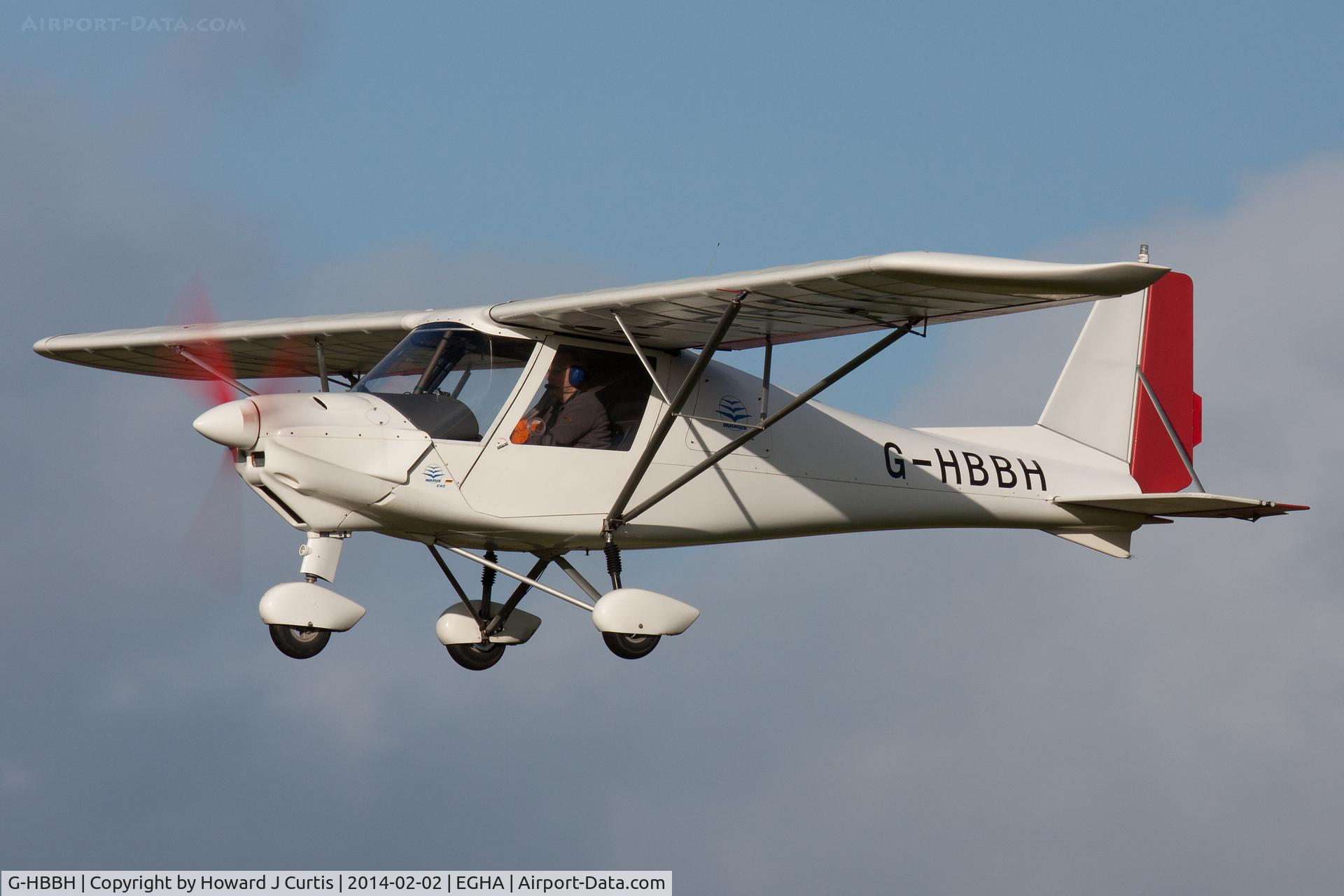 G-HBBH, 2006 Comco Ikarus C42 FB100 C/N 0608-6835, Caught on departure.