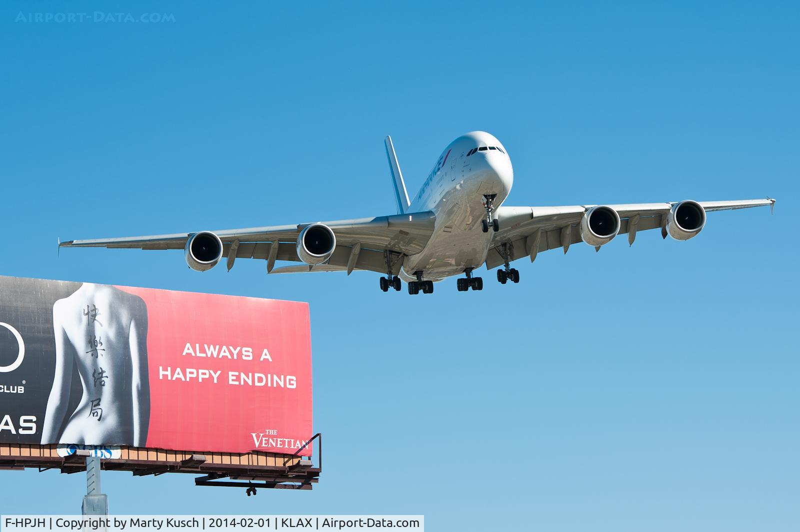 F-HPJH, 2011 Airbus A380-861 C/N 099, Arrival Runway 24R