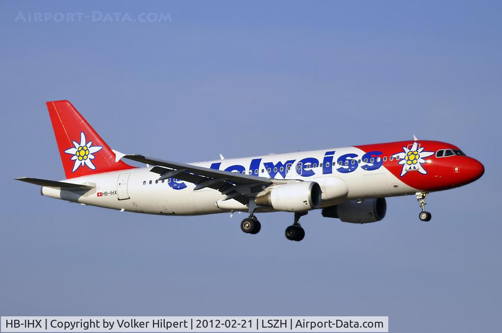 HB-IHX, 1998 Airbus A320-214 C/N 0942, at zurich