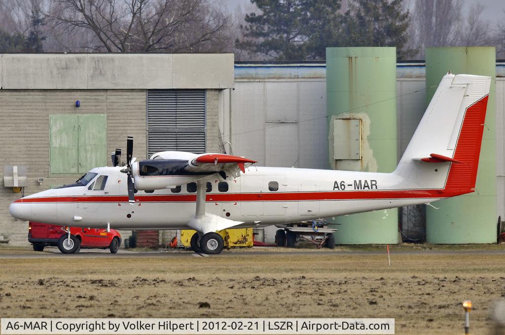 A6-MAR, 1988 De Havilland Canada DHC-6-300 Twin Otter C/N 841, at ach