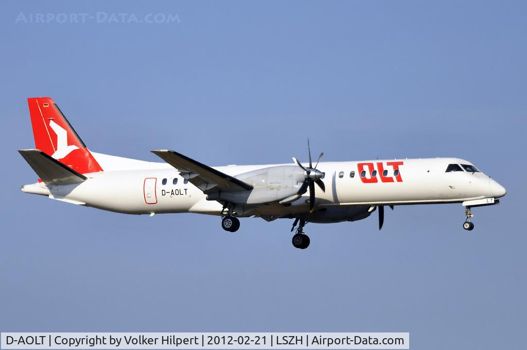 D-AOLT, 1996 Saab 2000 C/N 2000-037, at zurich