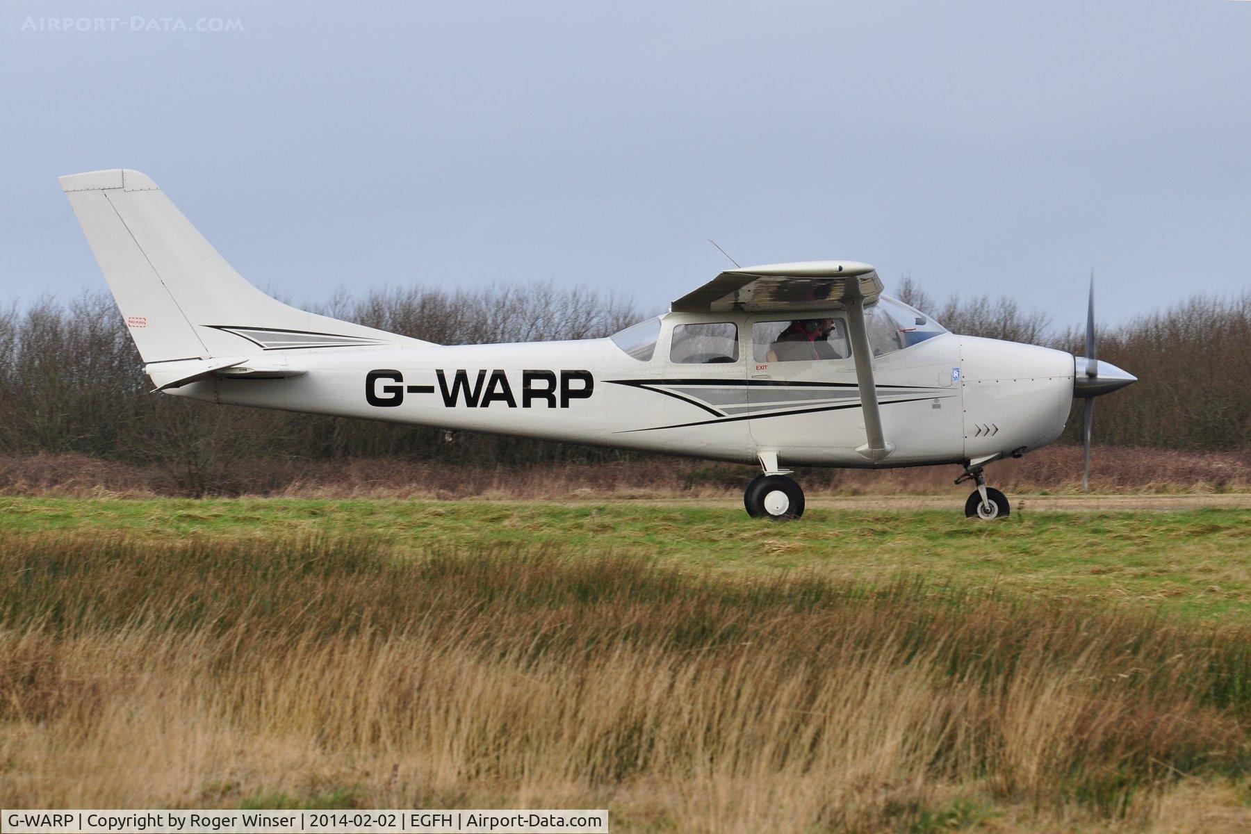 G-WARP, 1963 Cessna 182F Skylane C/N 182-54633, Visiting Cessna Skylane holding prior to departure.