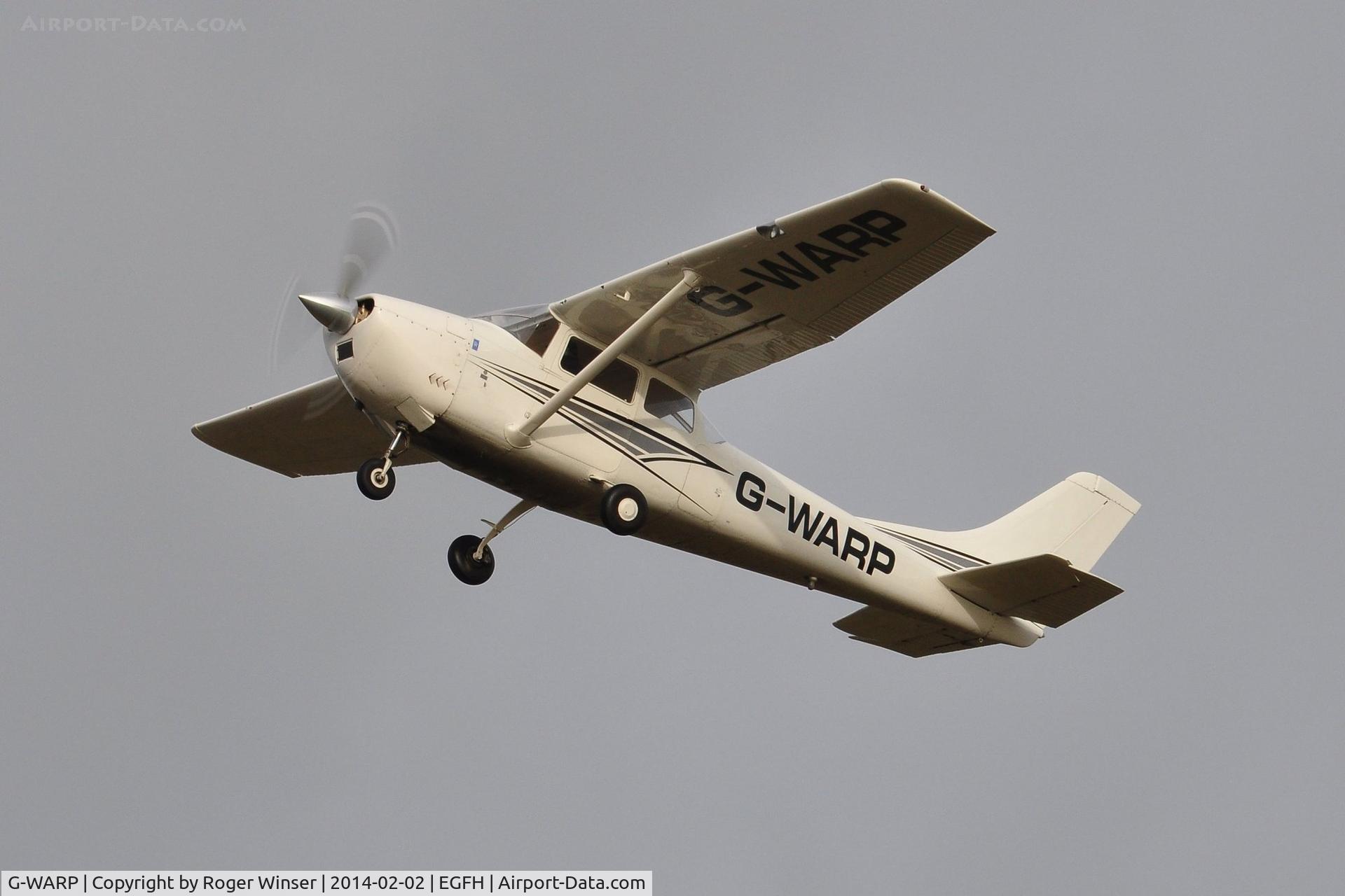 G-WARP, 1963 Cessna 182F Skylane C/N 182-54633, Visiting Cessna Skylane, impressive climb out from Runway 22.