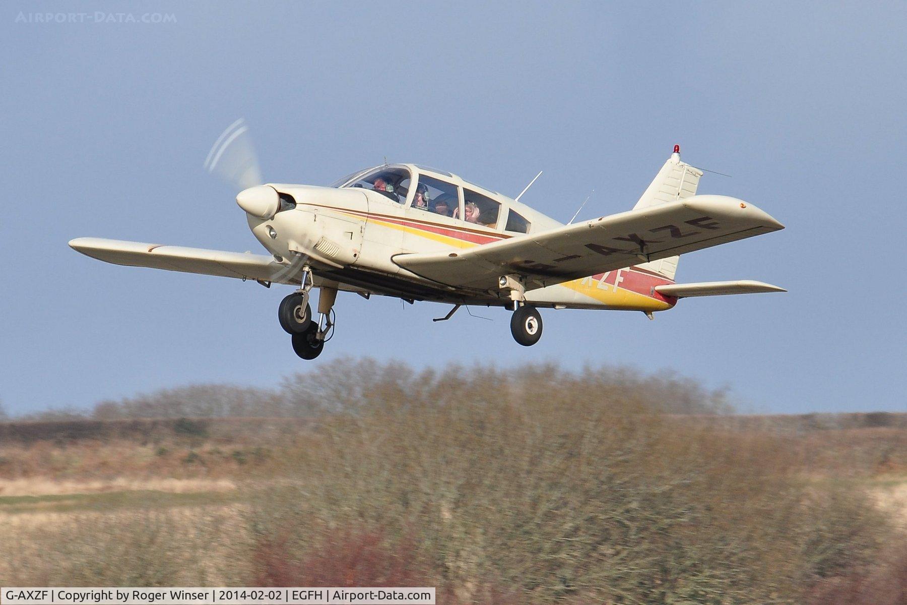 G-AXZF, 1970 Piper PA-28-180 Cherokee E C/N 28-5688, Resident Cherokee operated by Cambrian Flying Club based at Swansea Airport.