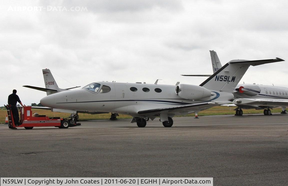 N59LW, 2009 Cessna 510 Citation Mustang Citation Mustang C/N 510-0213, Receiving attention at Citation Centre