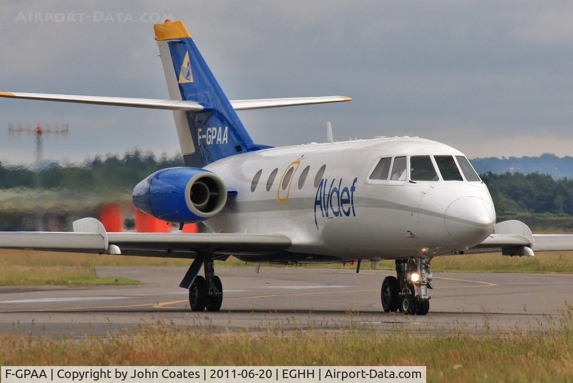 F-GPAA, 1967 Dassault Falcon (Mystere) 20C C/N 103, Taxiing from Cobham