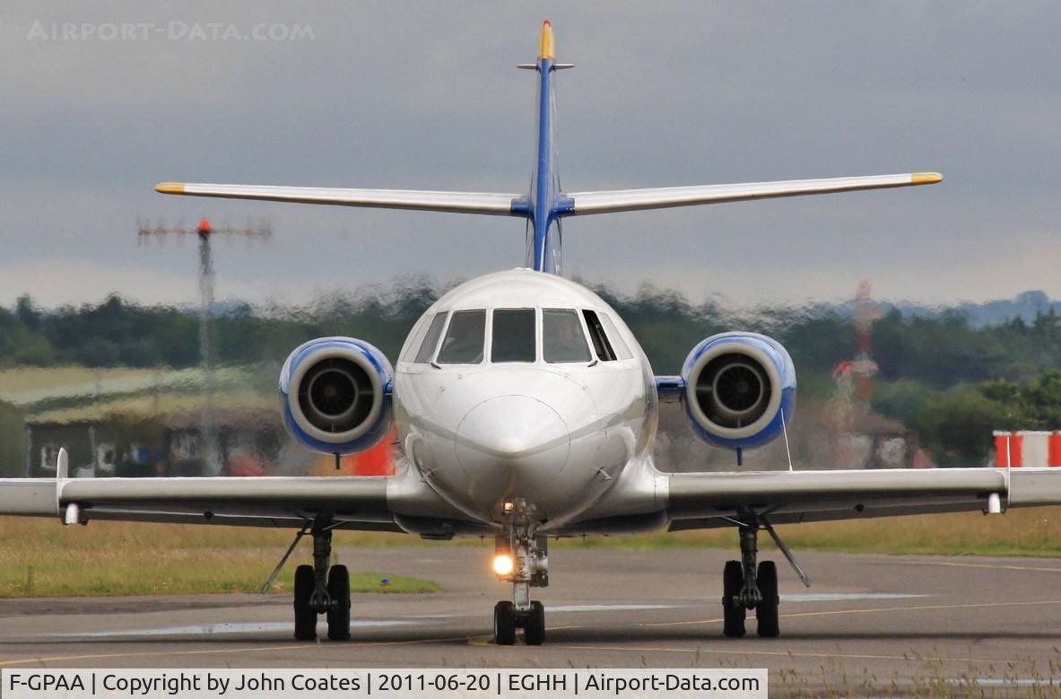 F-GPAA, 1967 Dassault Falcon (Mystere) 20C C/N 103, Taxiing from Cobham for air test