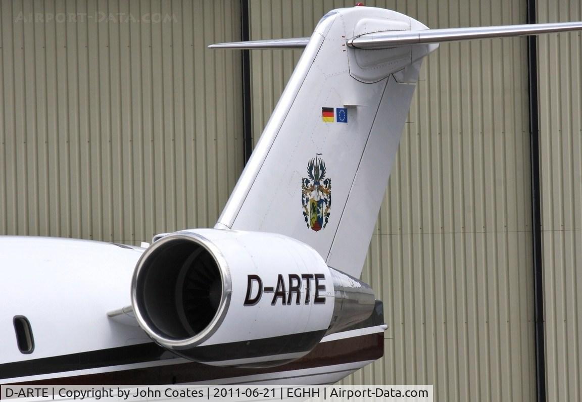D-ARTE, 1989 Canadair Challenger 601-3A (CL-600-2B16) C/N 5060, Tail coat of arms logo