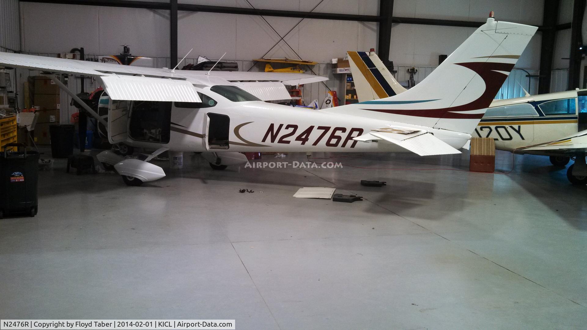 N2476R, 1964 Cessna 182G Skylane C/N 18255576, Annual time at KICL