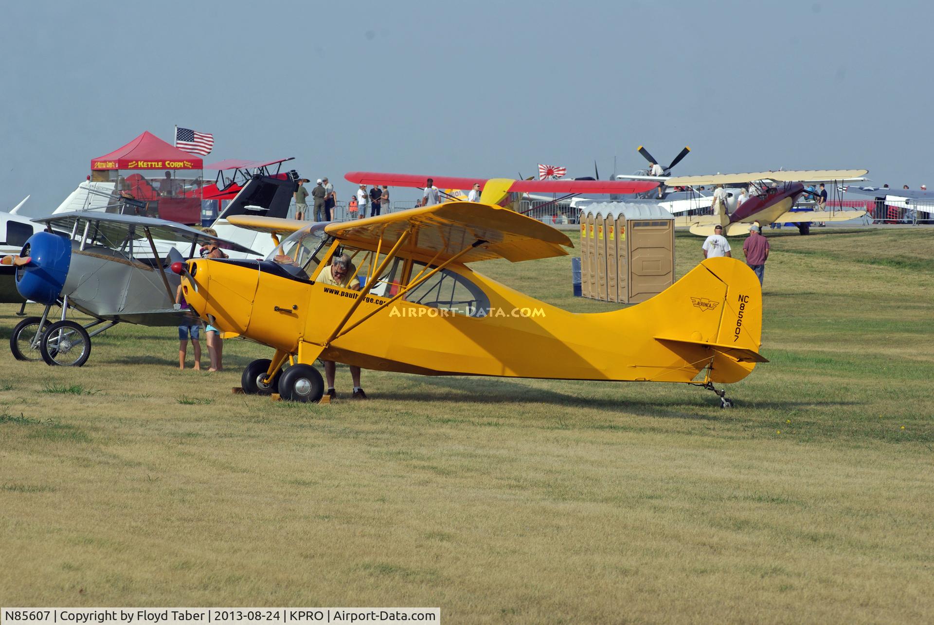 N85607, 1946 Aeronca 7AC Champion C/N 7AC-4350, Fly Iowa 2013
