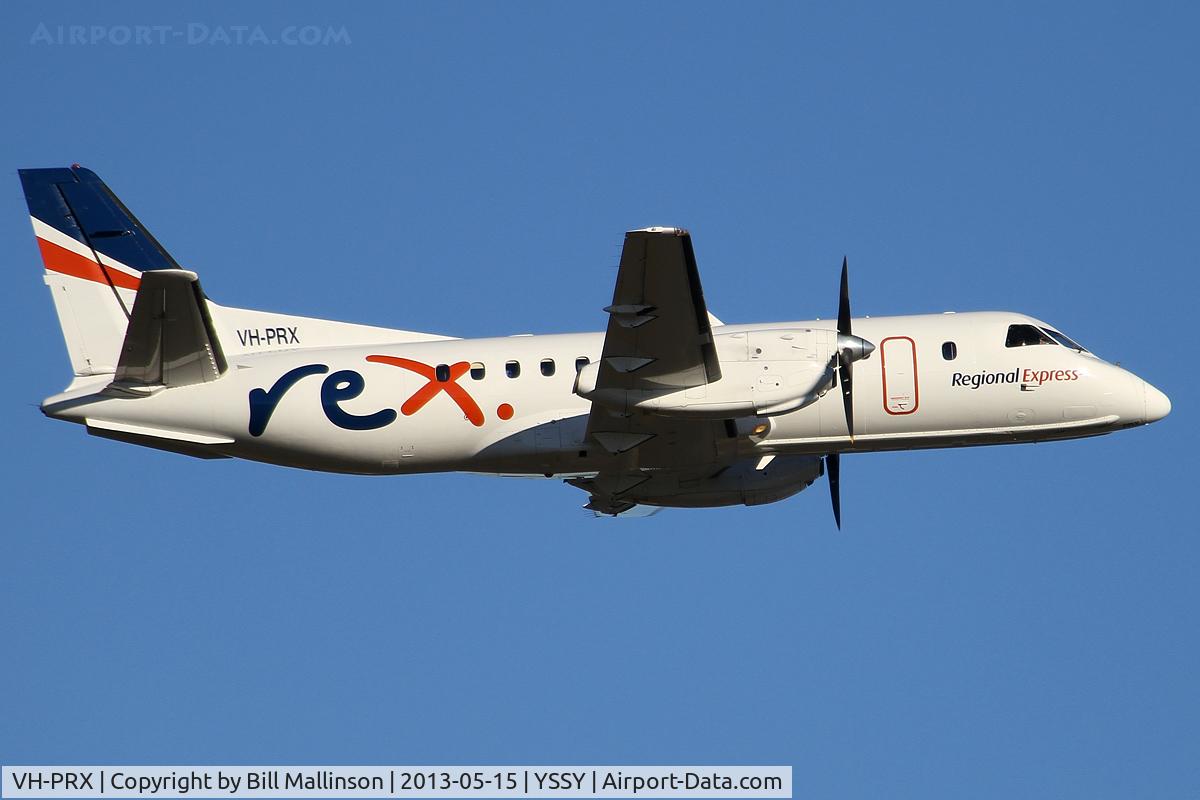 VH-PRX, 1992 Saab 340B C/N 340B-303, AIRBORNE