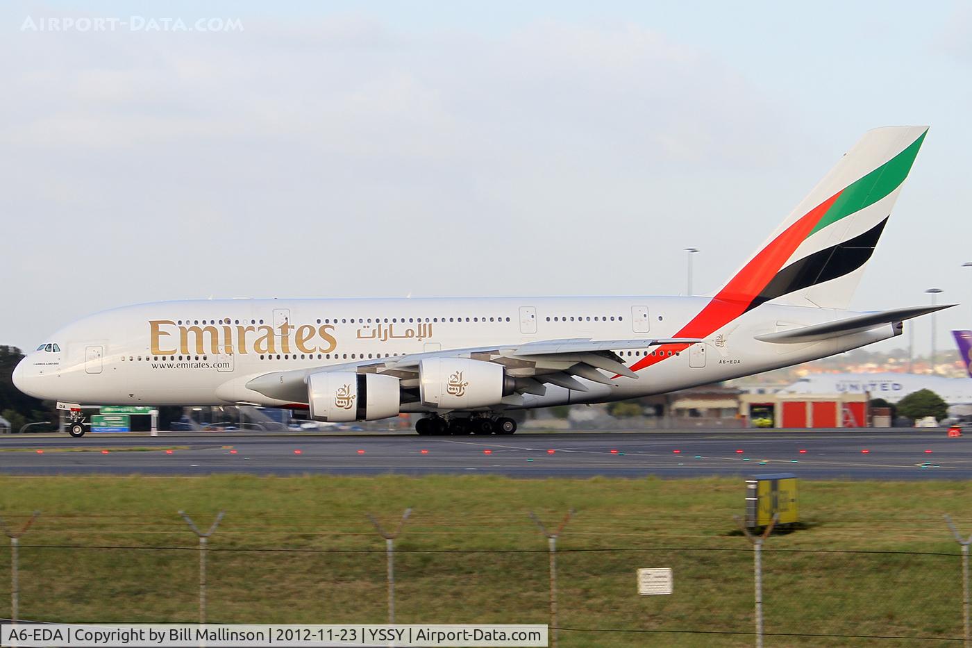 A6-EDA, 2007 Airbus A380-861 C/N 011, DOWN ONTO 16R