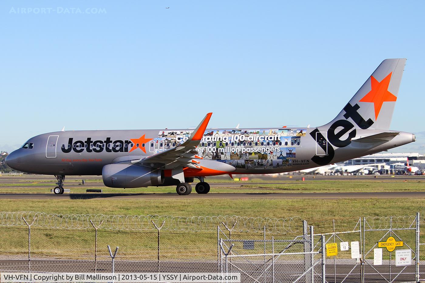 VH-VFN, 2013 Airbus A320-232 C/N 5566, TAXIING