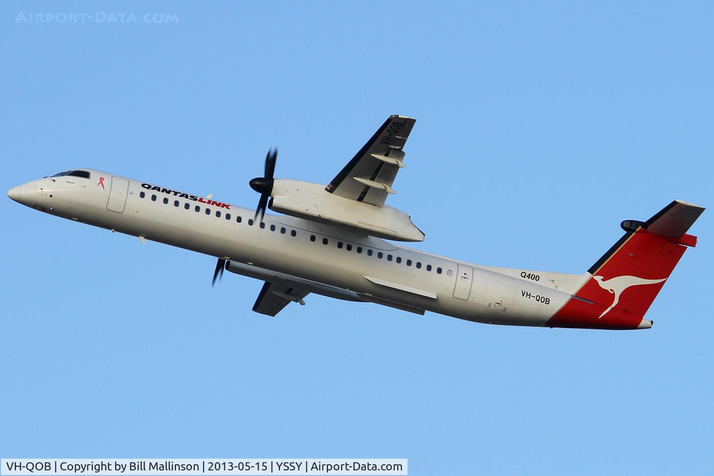 VH-QOB, 2005 De Havilland Canada DHC-8-402Q Dash 8 C/N 4116, AWAY FROM 16L