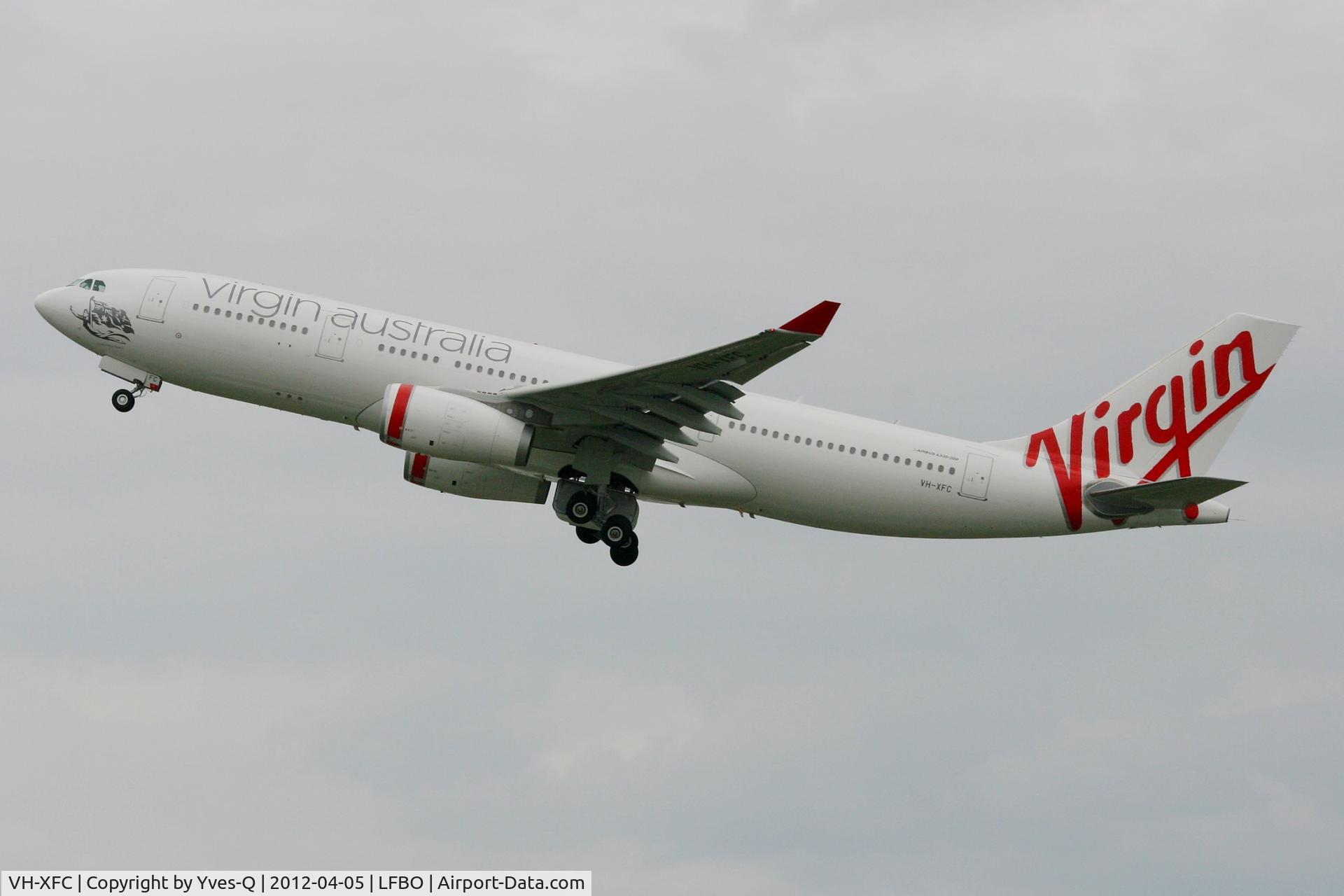 VH-XFC, 2012 Airbus A330-243 C/N 1293, Airbus A330-243, Take off Rwy 32R, Toulouse Blagnac Airport (LFBO-TLS)