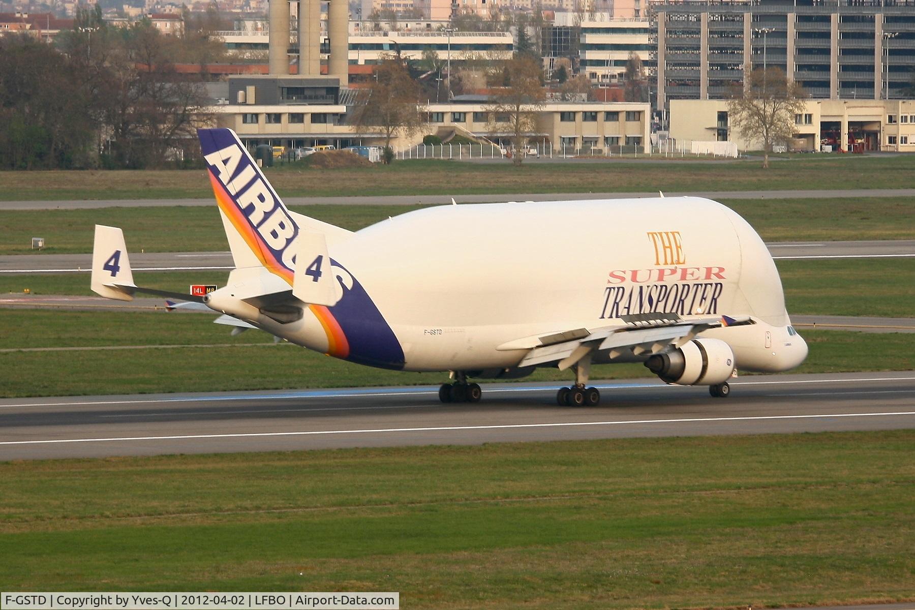 F-GSTD, 1998 Airbus A300B4-608ST Beluga C/N 776, Airbus A300B4-608ST Beluga, Landing Rwy 14R, Toulouse Blagnac Airport (LFBO-TLS)