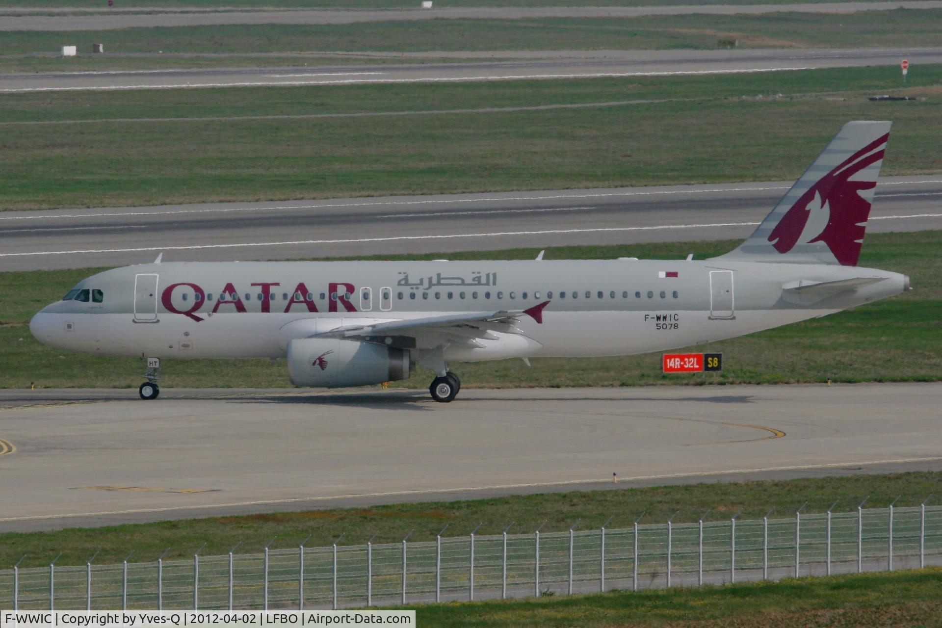 F-WWIC, 2012 Airbus A320-232 C/N 5078, Airbus A320-232, Taxiing to holding point Rwy 14R, Toulouse-Blagnac Airport (LFBO-TLS)