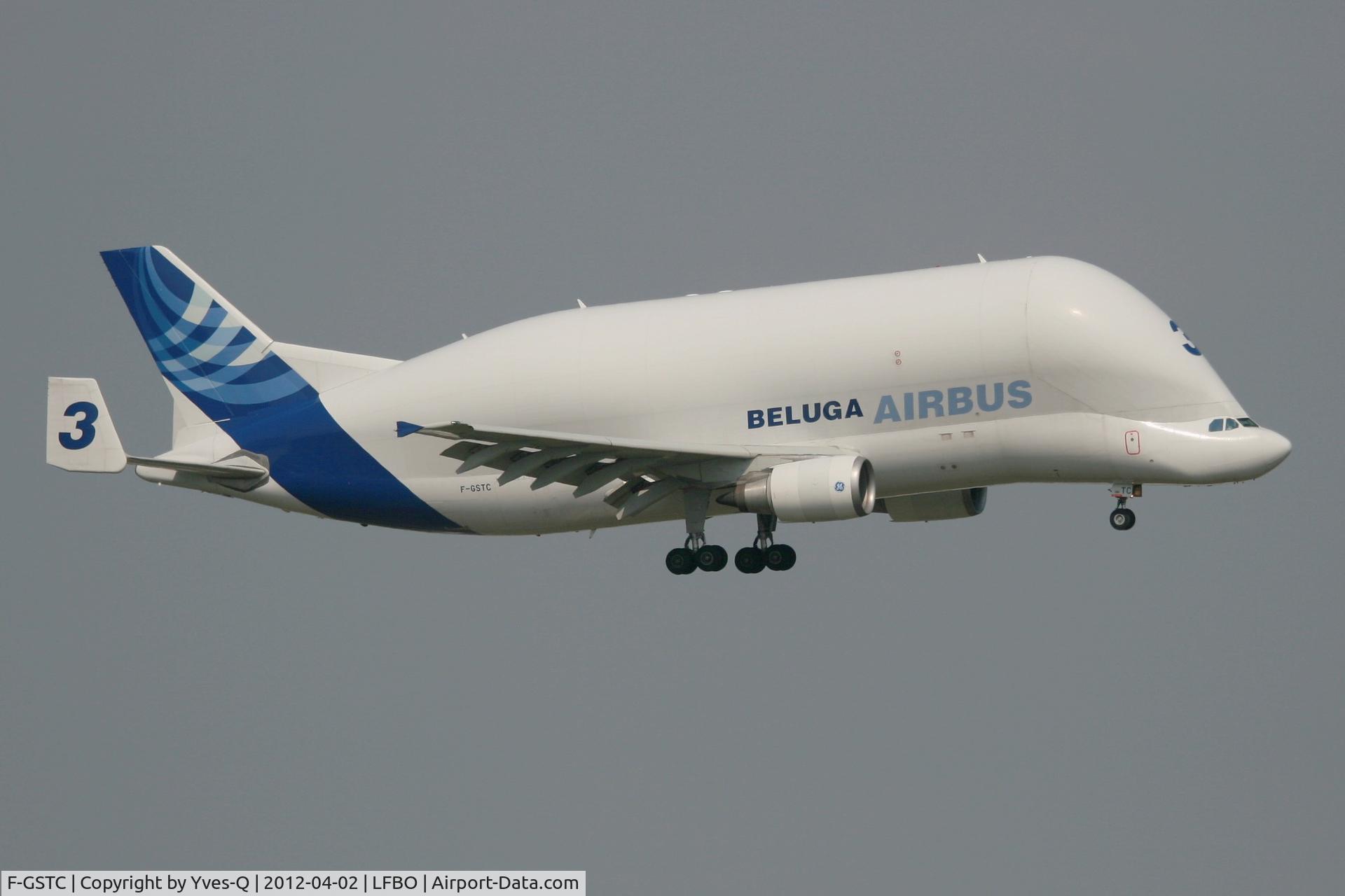 F-GSTC, 1997 Airbus A300B4-608ST Super Transporter C/N 765, Airbus A300-605ST Beluga, Short Approach Rwy 14R, Toulouse Blagnac Airport (LFBO-TLS)
