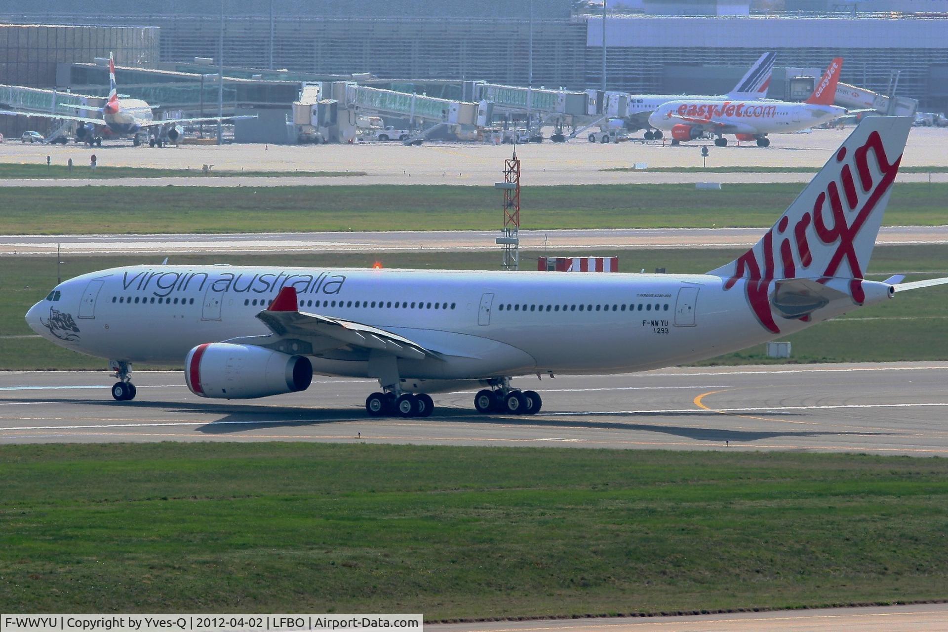 F-WWYU, 2012 Airbus A330-243 C/N 1293, Airbus A330-243, Taxiing to holding point Rwy 14R, Toulouse-Blagnac Airport (LFBO-TLS)