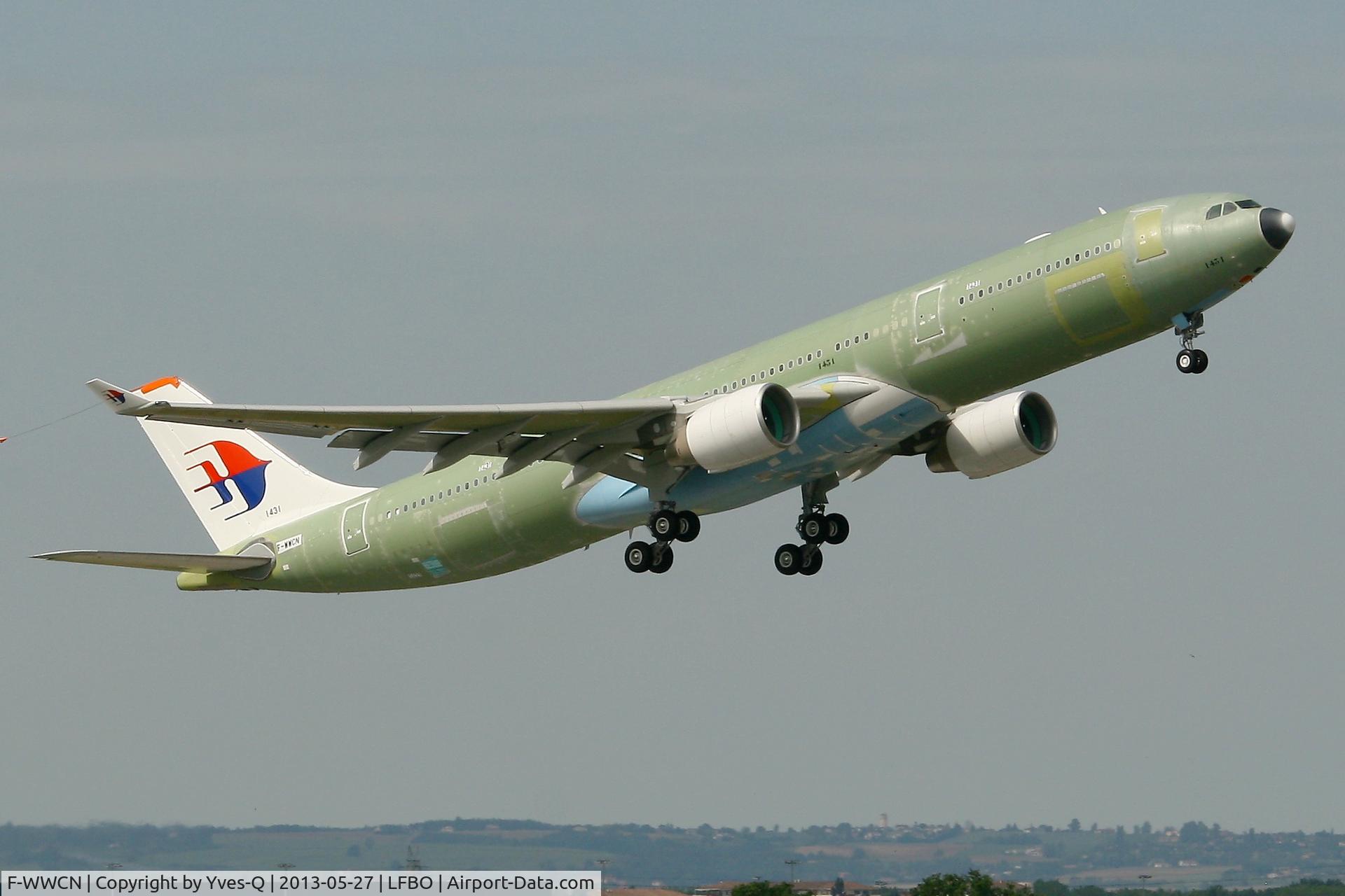 F-WWCN, 2013 Airbus A330-323X C/N 1431, Airbus A330-323X, Flight test, Toulouse-Blagnac Airport (LFBO-TLS)