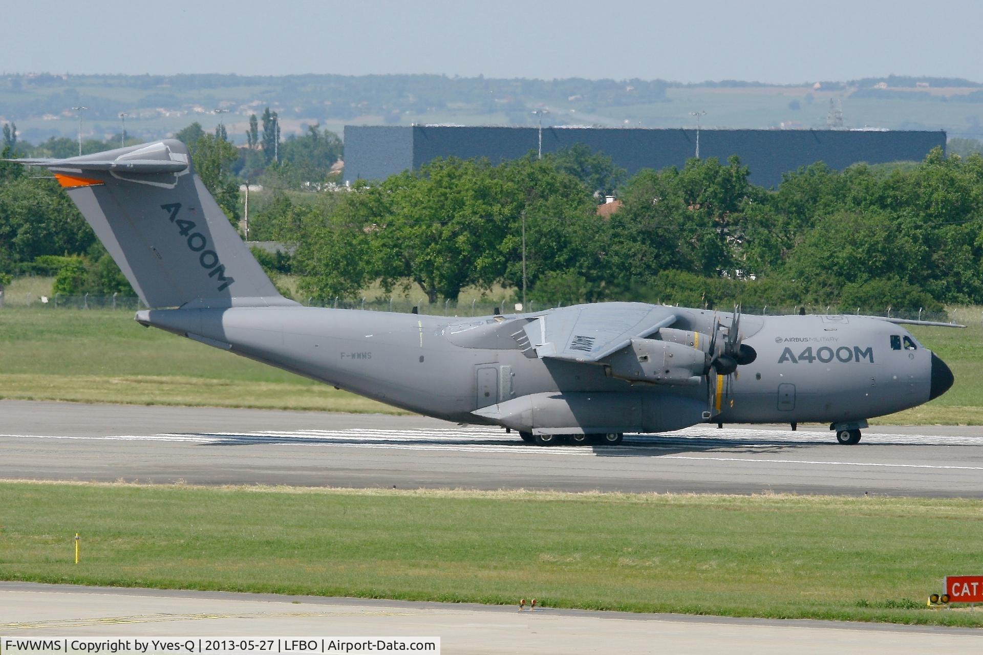 F-WWMS, 2010 Airbus A400M Atlas C/N 003, Airbus Military A-400M Atlas, Taxiing to holding point Rwy 14R, Toulouse Blagnac Airport (LFBO-TLS)