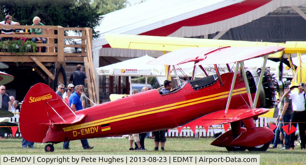 D-EMDV, 1942 Boeing E75N1 C/N 75-5844, D-EMDV Stearman at Tankosh 2013