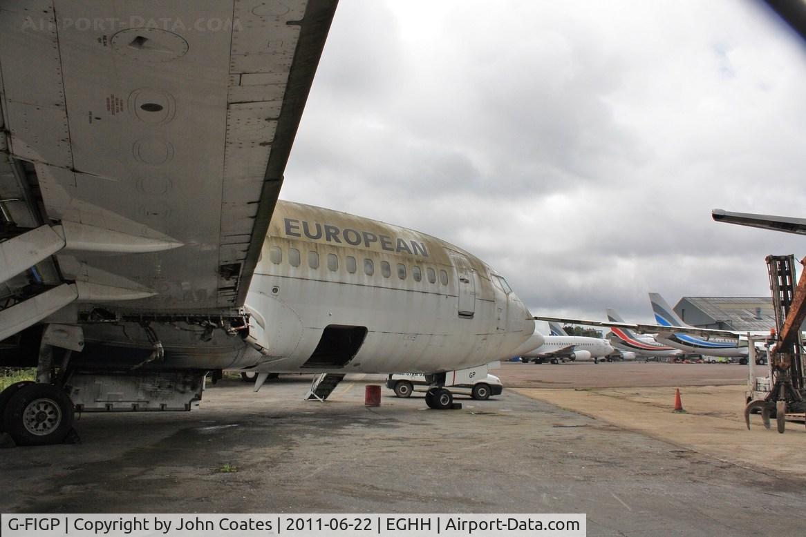 G-FIGP, 1983 Boeing 737-2E7 C/N 22875, Final days - in the scrap yard at European